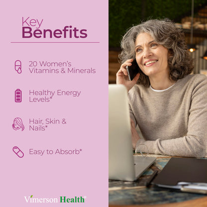 Women’s Daily Multivitamin – Energy, Hair, Focus & Health – 60 Caps