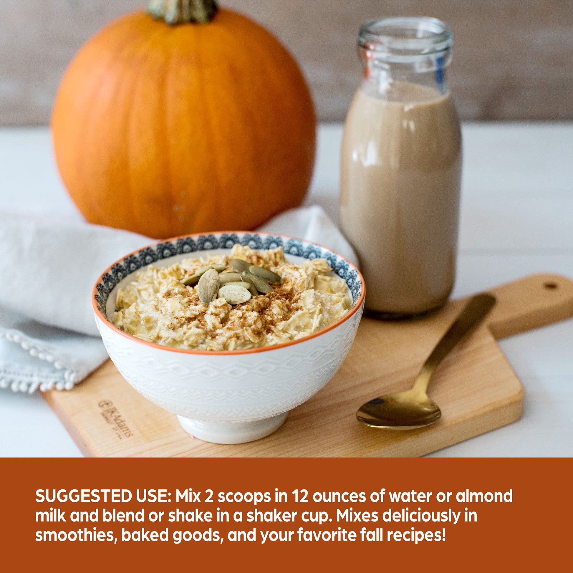 Orgain Organic Vegan Protein – Pumpkin Spice, 21g Plant-Based – 1.02 lb
Pumpkin Spice | 21g Plant Protein | Organic | Dairy-Free | Seasonal Favorite

