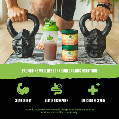 Organic Pre-Workout – Strawberry Mango, Clean Energy, 20 Servings