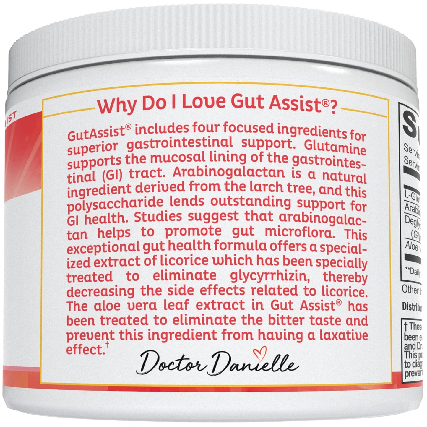 Dr. Danielle Gut Assist – Leaky Gut Repair & Digestive Support – Berry (69 characters)