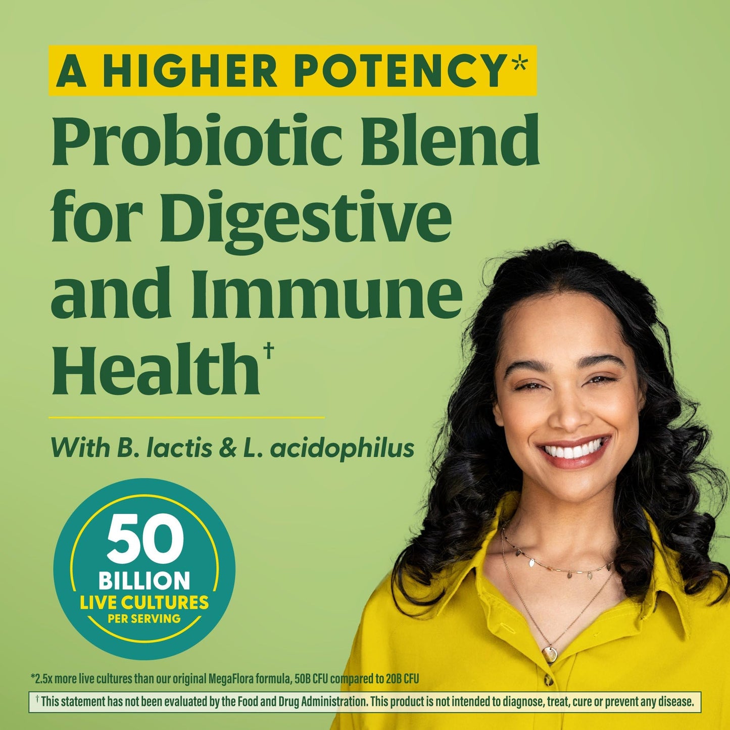 MegaFood MegaFlora Probiotic – 50B CFU, Digestive & Immune Support