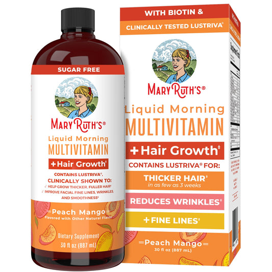 MaryRuth Hair Growth Liquid Multivitamin – Biotin 10,000 mcg – 30 Oz