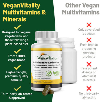 Vegan Immunity Booster Bundle – Multivitamin + Omega 3 – 6 Months