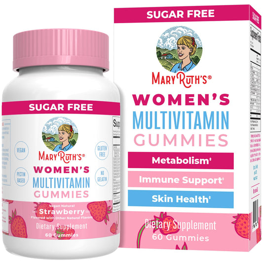 MaryRuth Women’s Multivitamin Gummies – Vegan, Sugar-Free, 60 Ct