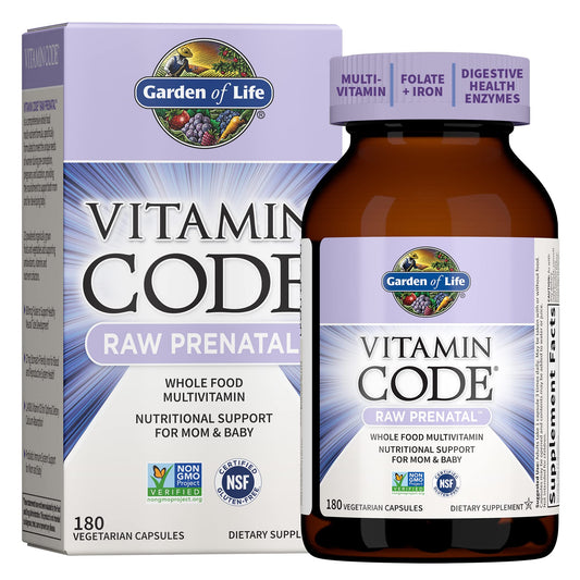 Raw Prenatal Multivitamin – Whole Food, Folate, Iron, Probiotics – 180 Ct
Whole Food-Based | Gut & Immune Support | 180 Capsules | Gentle & Non-GMO