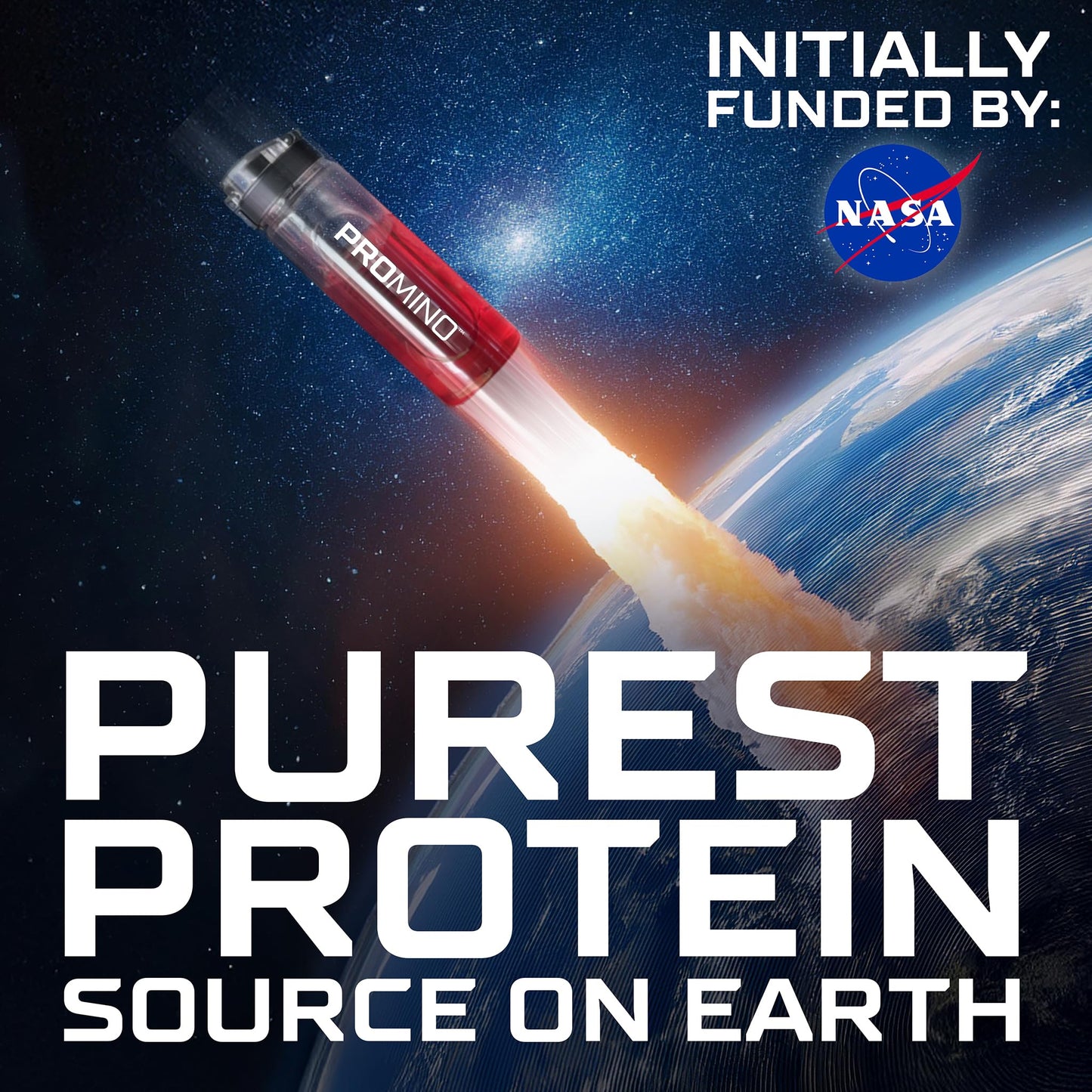 Promino, 1 Scoop = 75g Whey Protein*, Extra-Strength Leucine (EAA + BCAA), Muscle Recovery, NSF Certified, 100% Absorbability, GLP-1 & Bariatric Support, Purest Protein w/o Calories - Rasp 30 Servings