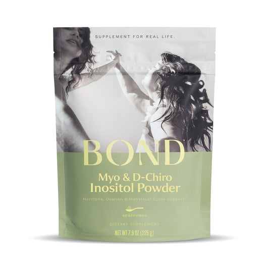 BOND Inositol Powder: Pure Myo-inositol & D-Chiro Inositol for Hormone Balance for Women and Ovarian Support Vitamins - Vegan, Vitamin B8 Myo Inositol Supplement - 90 Servings, 40:1 Ratio