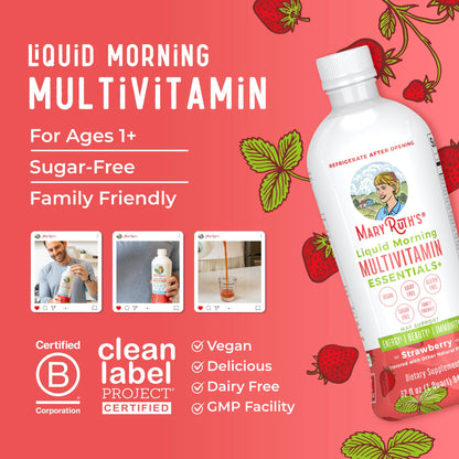 MaryRuth Liquid Multivitamin – Sugar-Free Daily Vitamins for All Ages