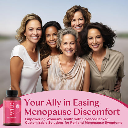 WILE Menopause Support – Hot Flashes, Hormones & Sleep Relief