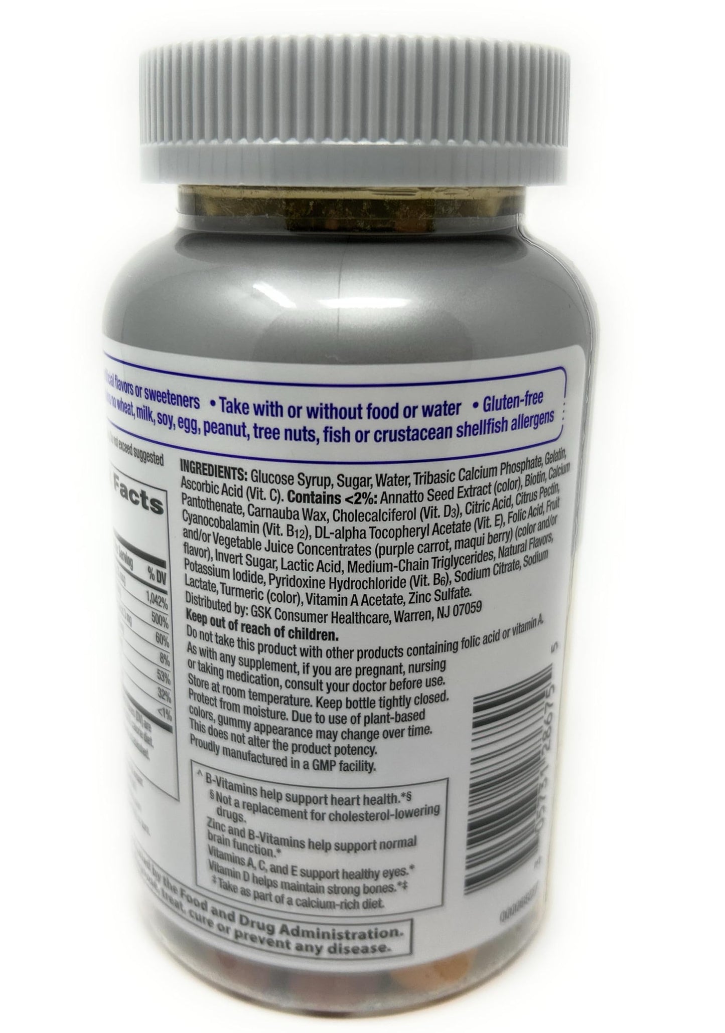 Women’s 50+ Multigummies – Gummy Multivitamin with D, B6 & B12 for Daily Wellness (80 Gummies)