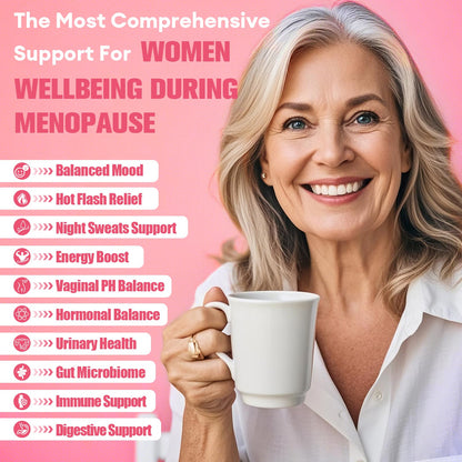 Vegan 40-in-1 Menopause Support Capsules for Women – Hot Flash Relief and Hormone Balance