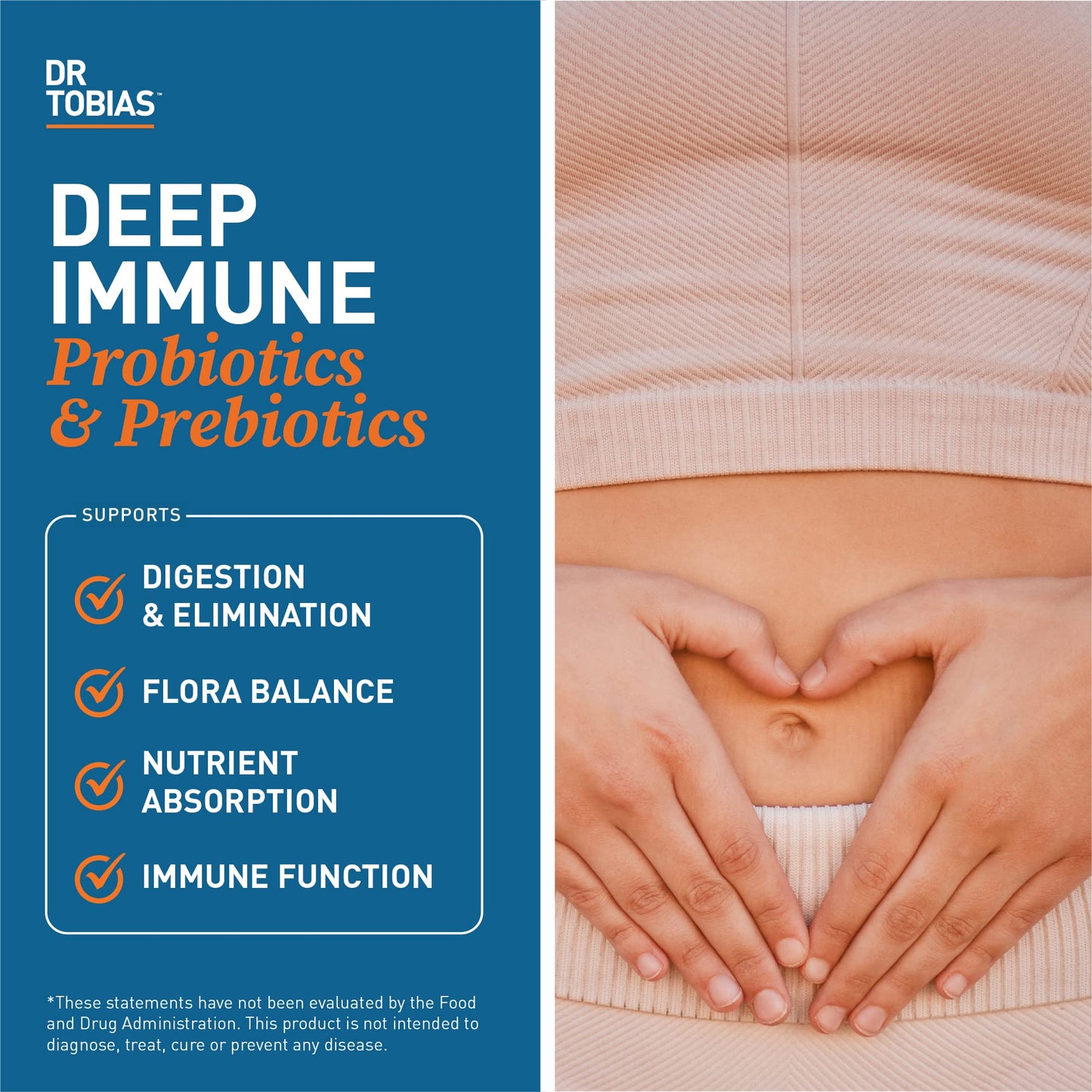 Dr. Tobias Deep Immune – Probiotics, Prebiotics & Fiber for Gut Health