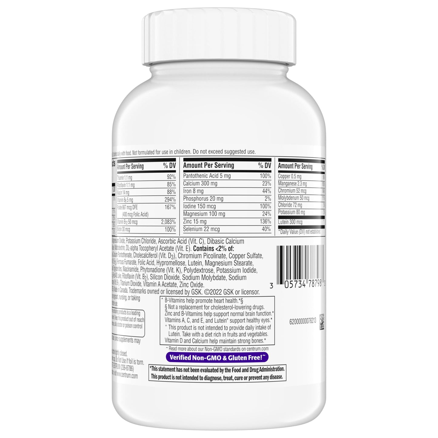 Centrum Minis Silver Women’s 50+ – Memory & Bone Support – 280 Ct