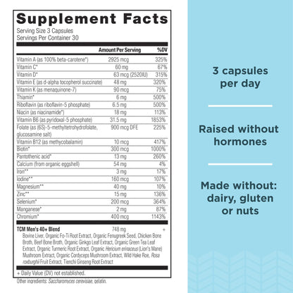 Ancient Nutrition Multivitamins for Men and Women, Age 40+ (90 Count)