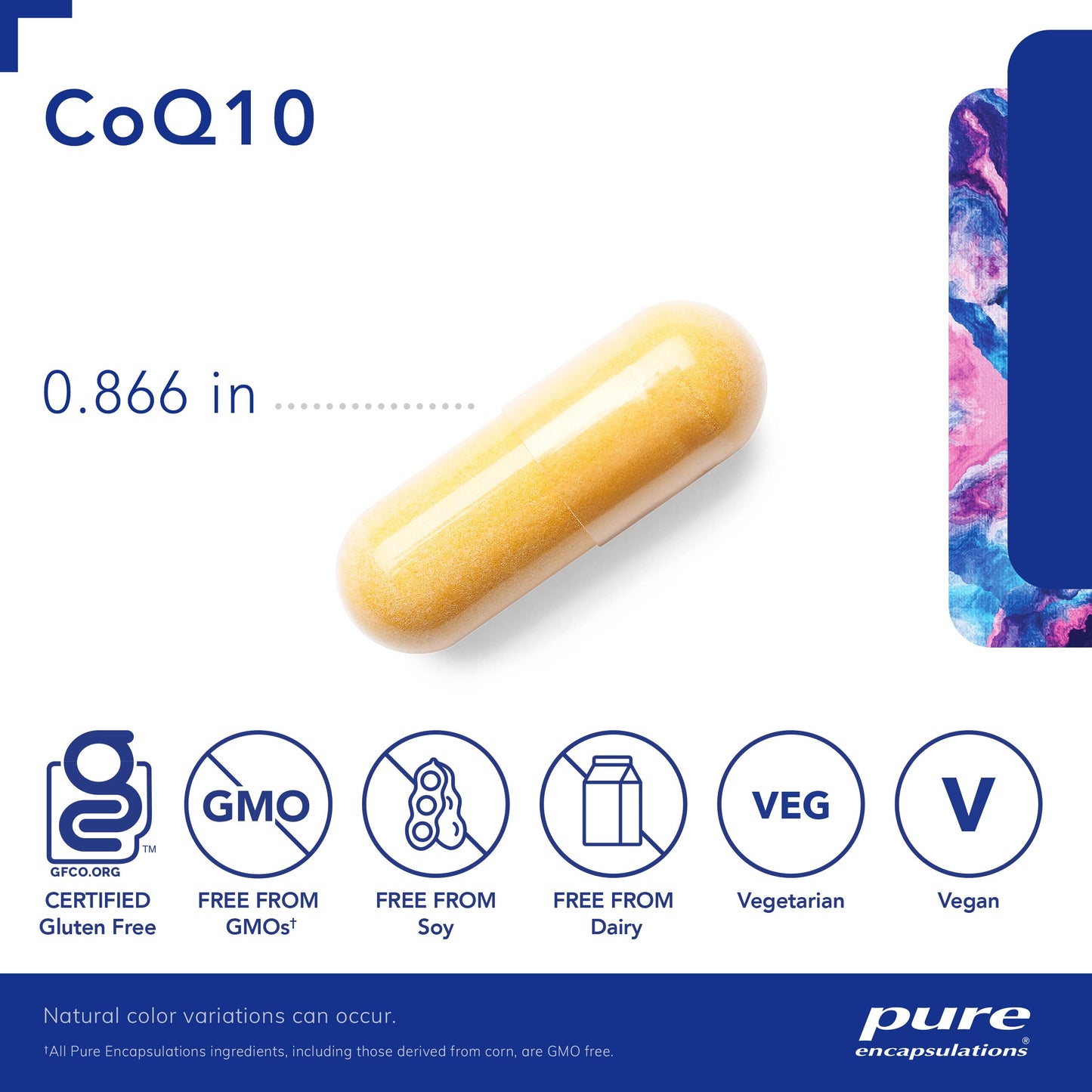 Pure Encapsulations CoQ10 120 mg – Heart, Brain & Energy Support 60 Ct