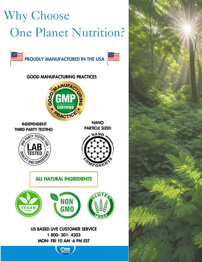 One Planet Nano Bacopa Powder – Memory & Focus Support – 227 Servings (68 characters)