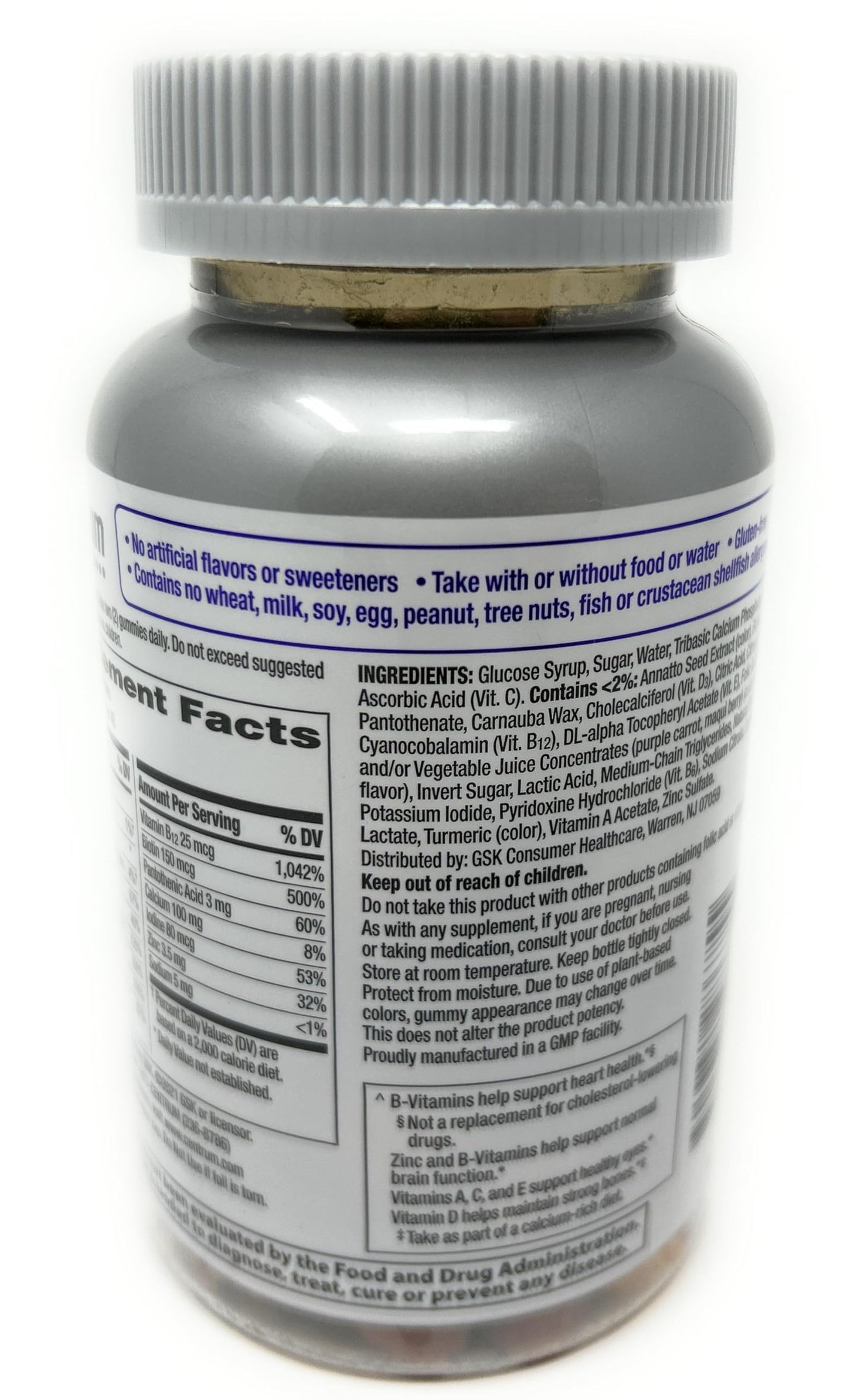 Women’s 50+ Multigummies – Gummy Multivitamin with D, B6 & B12 for Daily Wellness (80 Gummies)