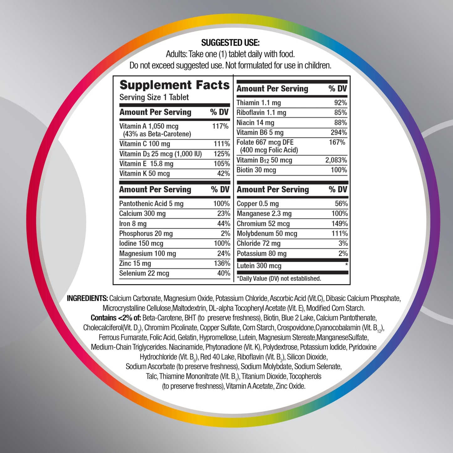 Centrum Silver Women 50+ Multivitamin for Memory & Vitality – 200 Ct