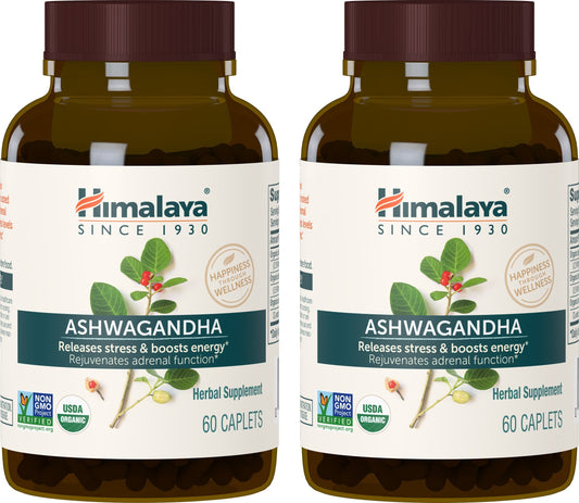 Himalaya Organic Ashwagandha – 670mg Herbal Stress & Energy Support
