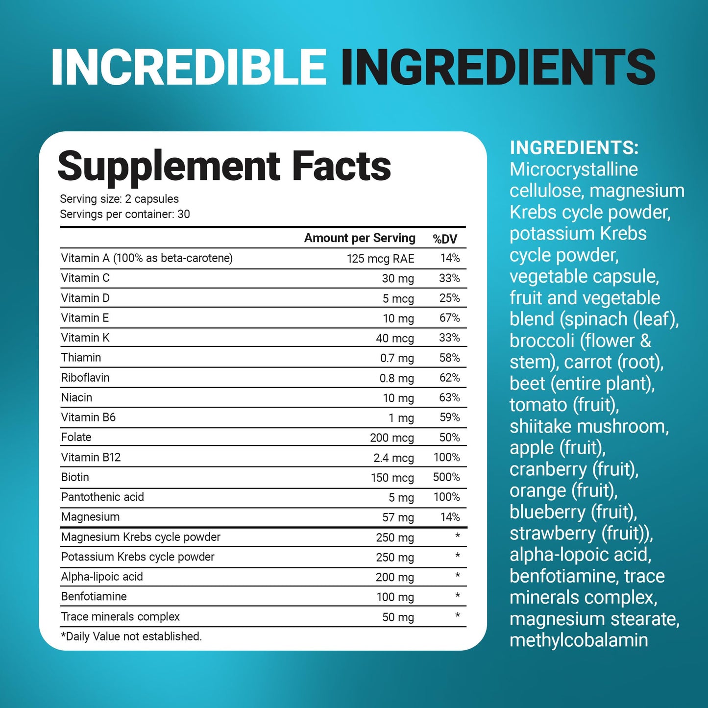 Dr. Berg Whole Food Multivitamin – Daily Nutrients with Folate & ALA