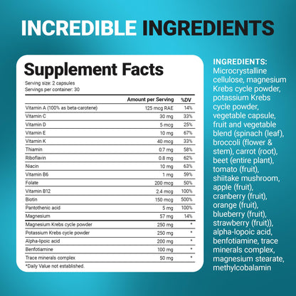 Dr. Berg Whole Food Multivitamin – Daily Nutrients with Folate & ALA