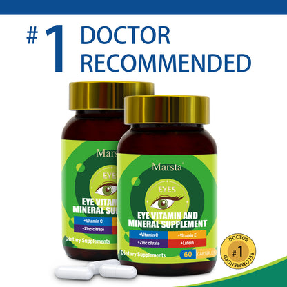 Eye Vitamin & Mineral Supplement
Vegan formula for macular health, screen fatigue & antioxidant eye support.
