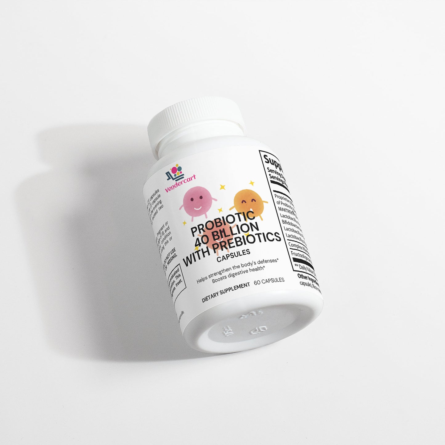 Probiotic 40 Billion CFU + Prebiotics
Supports gut health, immunity & digestion with multi-strain vegan formula.