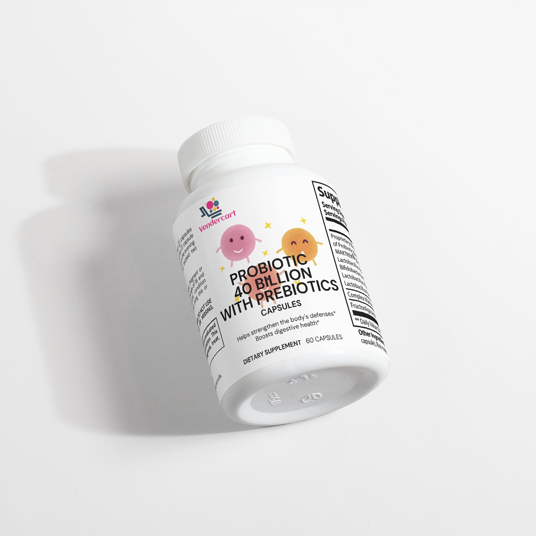Probiotic 40 Billion CFU + Prebiotics
Supports gut health, immunity & digestion with multi-strain vegan formula.