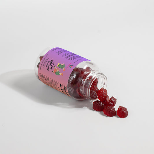 Joint Support Gummies
Vegan chews with turmeric & MSM for flexibility & joint comfort