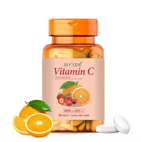 Vitamin C Tablets – Vegan Immune & Skin Support
Daily antioxidant support for immunity, collagen, and cell repair.
