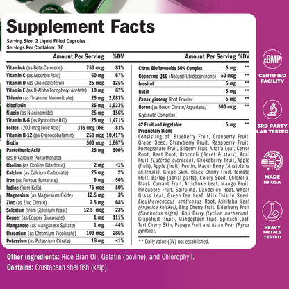 Women’s Daily Multivitamin – Energy, Hair, Focus & Health – 60 Caps