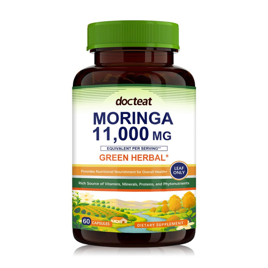 Moringa Green Herbal Supplement
Vegan energy, immunity & wellness support from nutrient-rich moringa.