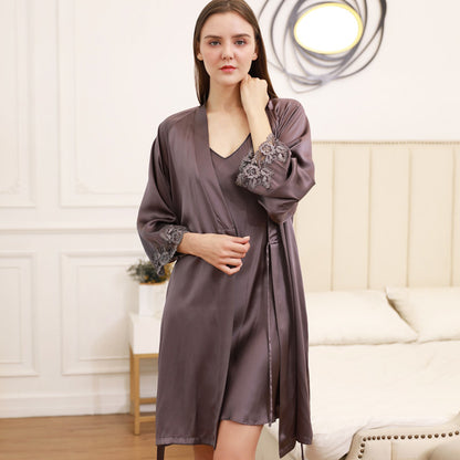 Boutique silk nightgown relaxed fit