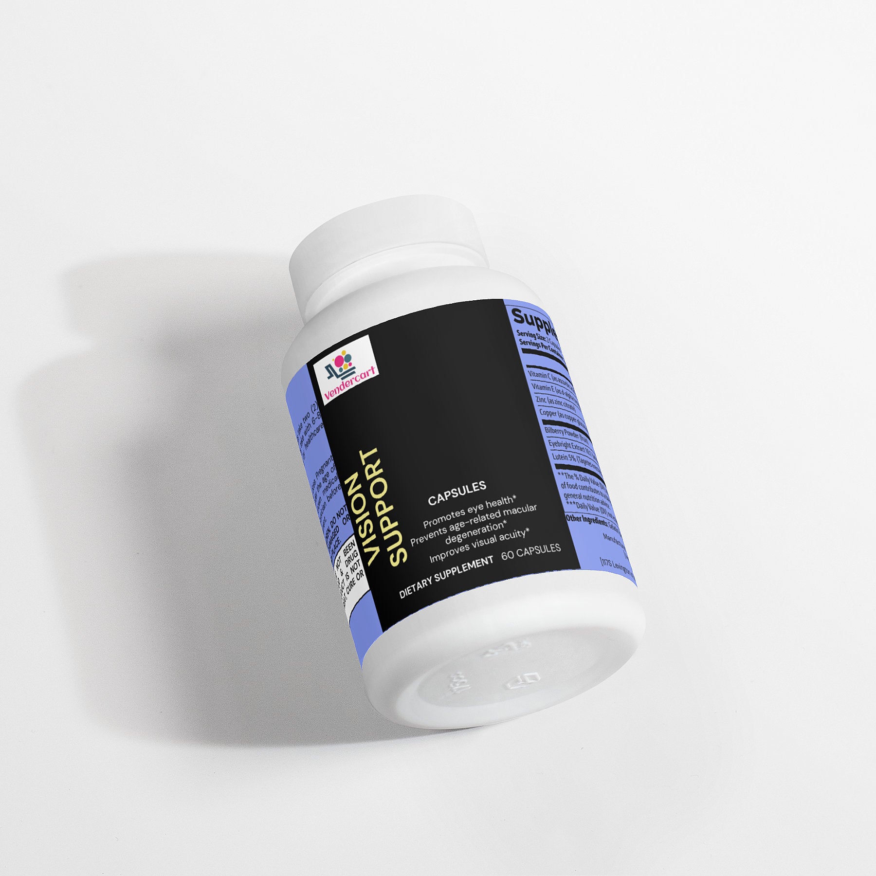 Vision Support – Eye Clarity & Night Vision
Vegan supplement with lutein & antioxidants for healthy vision support.