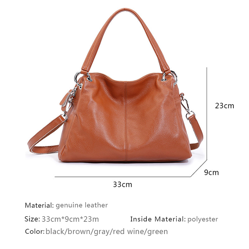 Fashion Genuine Leather Totes Lady Crossbody Bag Handbag