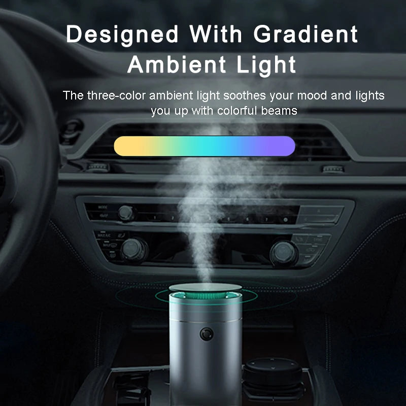 Baseus Car Aromatherapy Diffuser with LED Light, USB Humidifier & Air Purifier