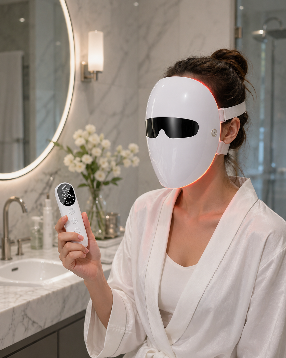 LED mask device for consistent skincare routine