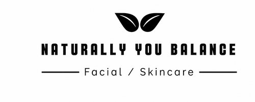 Naturally You Balance logo with leaf icon and Facial Skincare tagline
