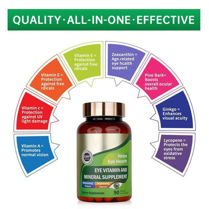 Lutein Eye Vitamin Supplement
Vegan lutein + antioxidants for eye protection, blue light defense & clarity.