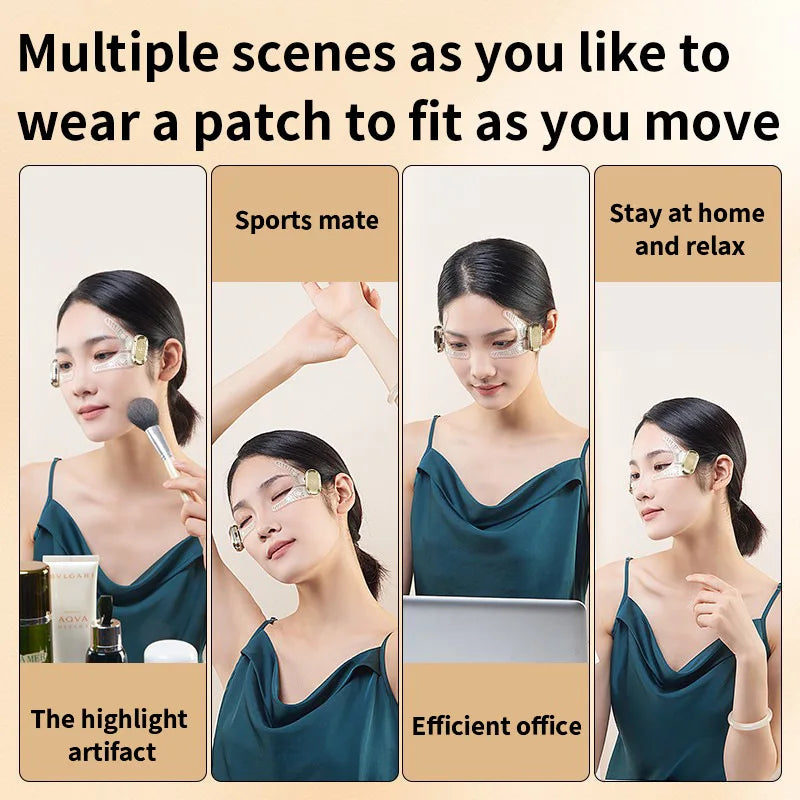 EMS Eye Mask Patch – Wearable Microcurrent Eye Massager for Dark Circles, Puffiness & Skin Lifting | Naturally You Balance


