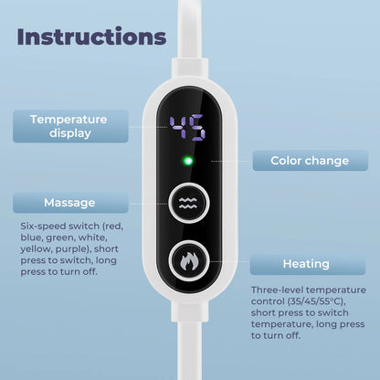 Infrared Heated Eye Mask with Vibration for Dry Eyes and Sleep Relief
