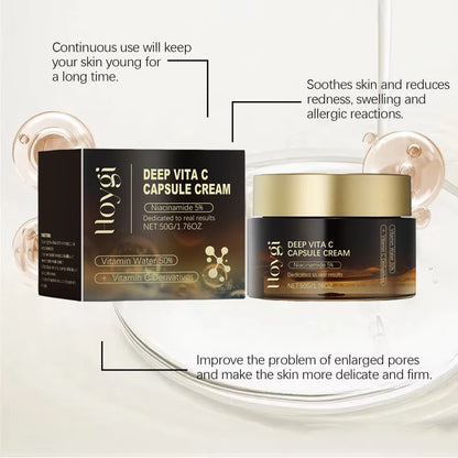 Deep Vita C Collagen Cream for Face – Vitamin C & Niacinamide Moisturizer