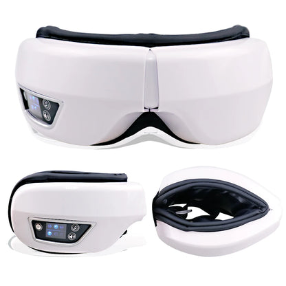 Smart Eye Massager with Vibration, Air Compression & Bluetooth Music for Eye Fatigue Relief