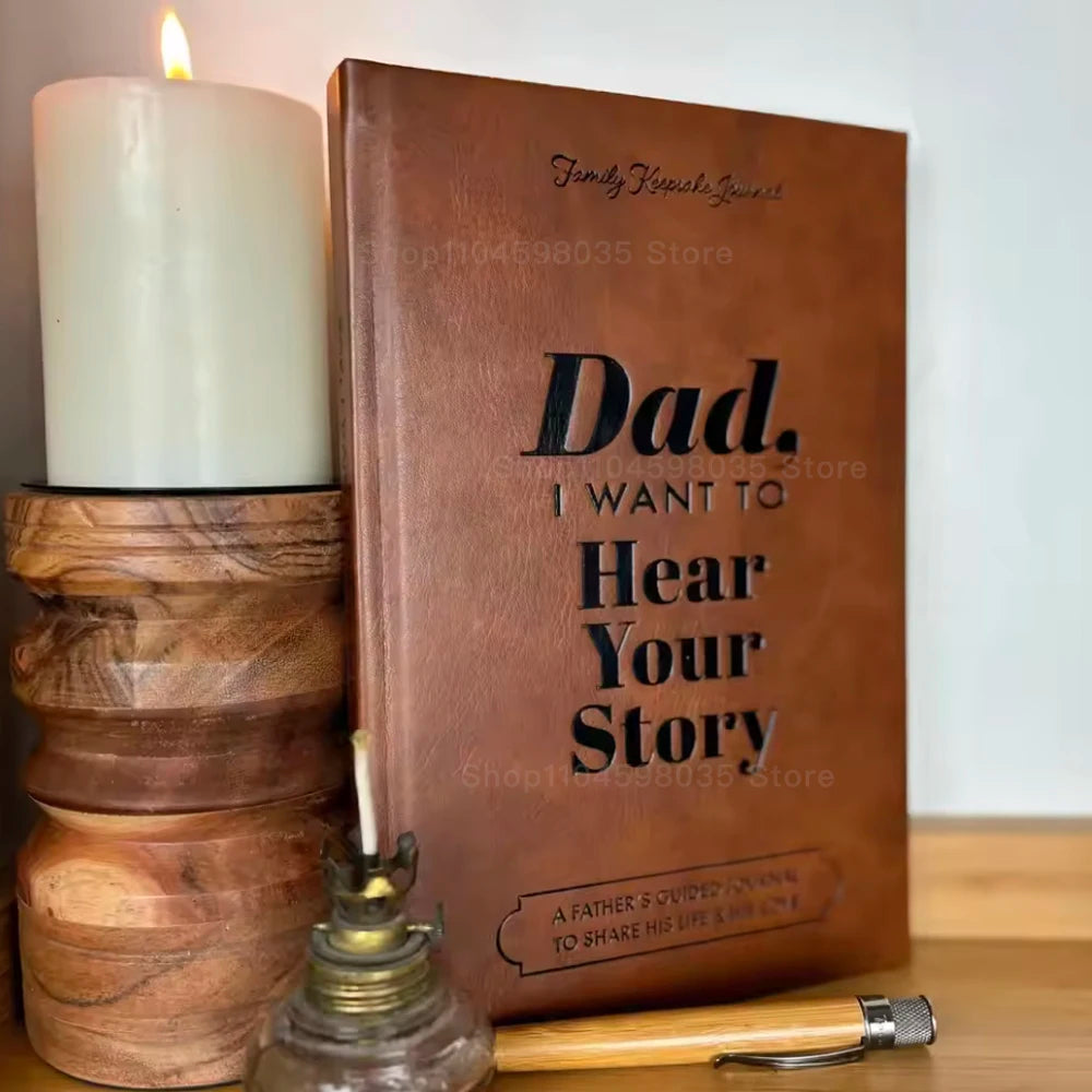 Dad/Mom, I Want To Hear Your Story – Guided Memory Journal Gift Book for Parents | Naturally You Balance