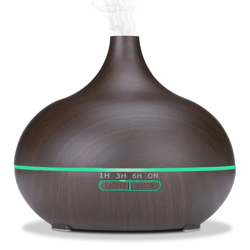 Ultrasonic Essential Oil Diffuser with Remote, LED Lights & Timer Settings