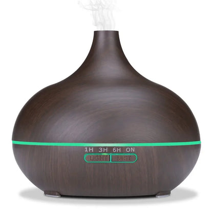 Ultrasonic Essential Oil Diffuser with Remote, LED Lights & Timer Settings