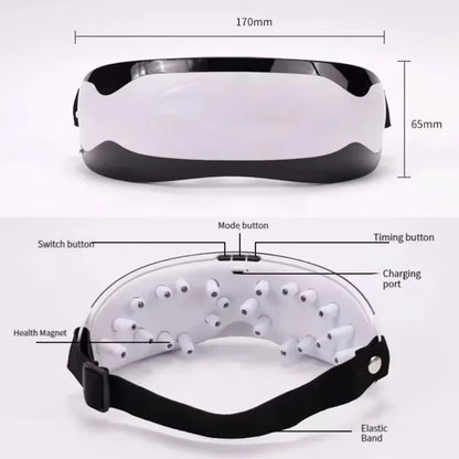 Electric Silicone Magnetic Eye Massager for Eye Fatigue Relief