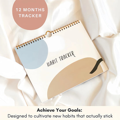 Habit Tracker Journal – Undated 12-Month Motivational Planner with Weekly Goal Setting & Progress Tracker | Naturally You Balance