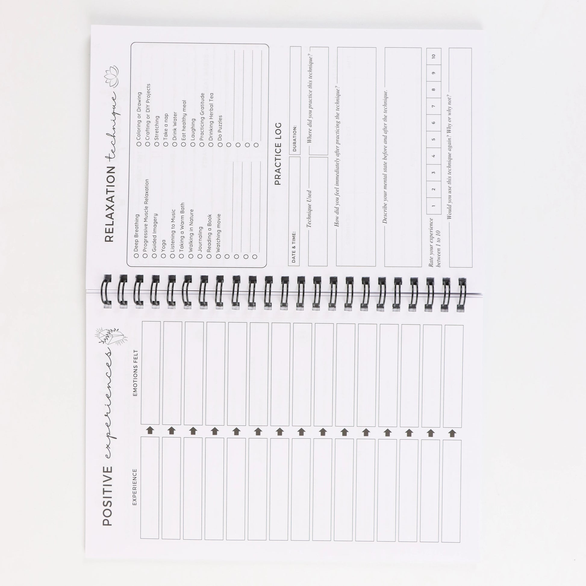 A5 Daily Mental Health Journal – Self-Care Workbook with Mood Tracker, Relaxation & Reflection Tools | Naturally You Balance