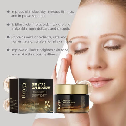Deep Vita C Collagen Cream for Face – Vitamin C & Niacinamide Moisturizer